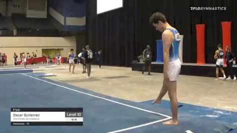 Oscar Gutierrez - Floor, Iron Cross Gymnastics - 2021 USA Gymnastics Development Program National Championships