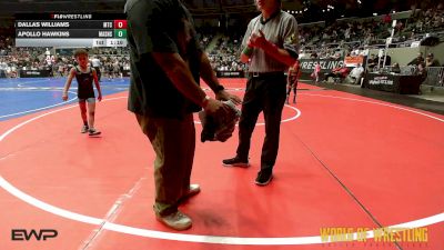 55 lbs Quarterfinal - Dallas Williams, Minion Training Center vs Apollo Hawkins, Mat Assassins