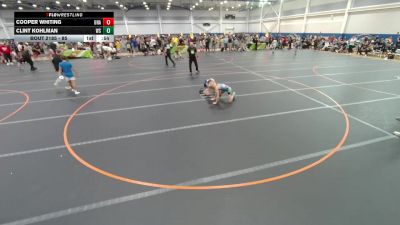 85 lbs Cons. Round 3 - Cooper Whiting, Unattached vs Clint Kohlman, Unattached