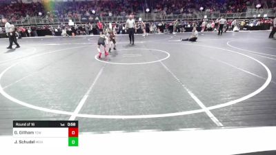 60 lbs Round Of 16 - Grayson Gillham, Team Conquer Wrestling vs Jaxton Schudel, Mexico Youth Wrestling