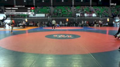 1A-4A 150 Cons. Round 5 - Corey Owens, Alexandria HS vs Elijah Dick, Ashville