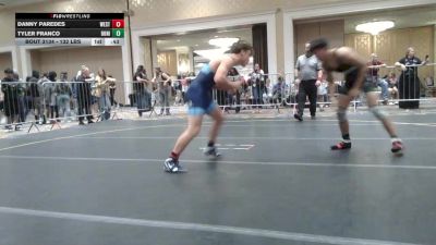 132 lbs Consi Of 32 #1 - Danny Paredes, Westlake HS vs Tyler Franco, Bonita HS