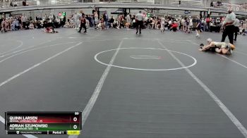 80 lbs Round 1 (6 Team) - Quinn Larsen, Revival Uprising Pink vs Adrian Szumowski, Mat Warriors Red