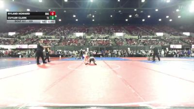 109 lbs Quarterfinal - Cuyler Clark, Team Champs vs Ryland Howard, Buzzsaw Wrestling Club