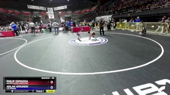 49 lbs Semifinal - Philip Espinosa, Rough House Wrestling vs Adlan Afaunov, California