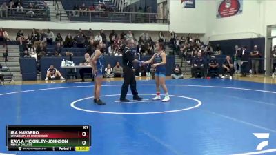 101 lbs Semifinal - Ira Navarro, University Of Providence vs Kayla Mckinley-Johnson, Menlo College