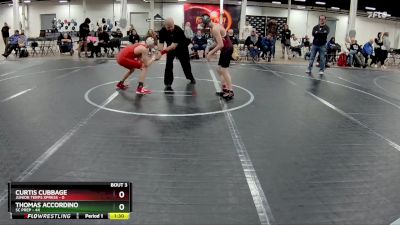 110 lbs Round 2 (4 Team) - Thomas Accordino, SC Prep vs Curtis Cubbage, Junior Terps Xpress