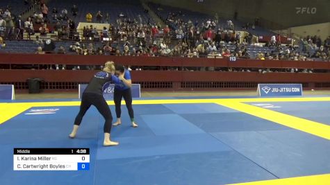 Isabella Karina Miller vs Clara Cartwright Boyles 2024 Pan IBJJF Jiu-Jitsu No-Gi Championship