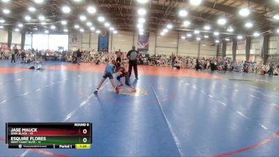 68 lbs Rd# 9- 2:15pm Saturday Final Pool - Esquire Flores, West Coast Elite vs Jase Mauck, Iowa Black