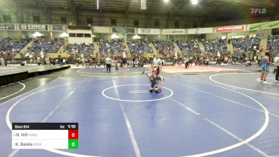 70 lbs Quarterfinal Brodie Hill Pomona Elite vs Keaton Banks Dove Creek Bulldogs