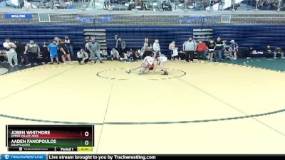 120 lbs Cons. Round 2 - Joben Whitmore, Upper Valley Aces vs Aaden Fanopoulos, Unaffiliated