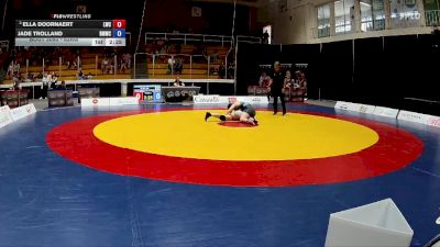 62kg Round 3 - Ella Doornaert, London-Western Wrestling Club vs Jade Trolland, Burnaby Mountain Wrestling Club