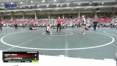 140 lbs Quarterfinal - Landon Komperda, Black Fox vs Chase Urban, Tiger