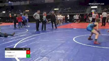 128 lbs Final - Tanner Arjes, Hampton-Dumont vs Bo Koedam, The Arena Wrestling Academy