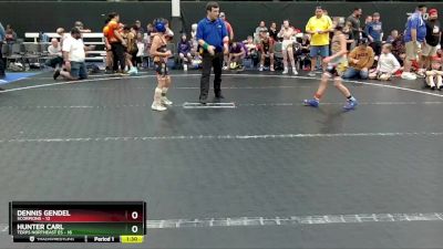 68 lbs Round 7 (8 Team) - Dennis Gendel, Scorpions vs Hunter Carl, Terps Northeast ES