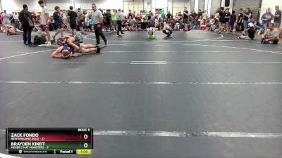 144 lbs Round 2 (6 Team) - Zack Fondo, New England Gold vs Brayden Kindt, Moser`s Mat Monsters