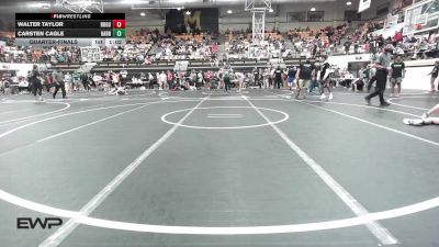 132 lbs Quarterfinal - Walter Taylor, Rogue Warrior Wrestling vs Carsten Cagle, Harrah Little League Wrestling