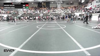 132 lbs Quarterfinal - Walter Taylor, Rogue Warrior Wrestling vs Carsten Cagle, Harrah Little League Wrestling