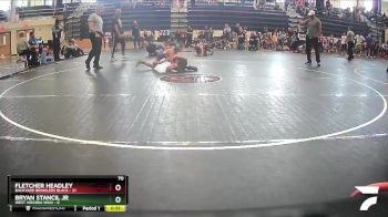 70 lbs Round 1 (8 Team) - Fletcher Headley, Backyard Brawlers Black vs Bryan Stancil JR, West Virginia Wild