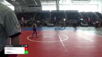 57 lbs Round Of 16 - Rocco Palillian, Pomona Elite vs Caleb Delfin, Driller WC