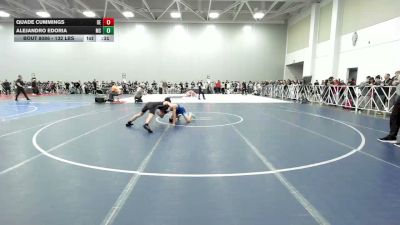 132 lbs Consi Of 64 #1 - Quade Cummings, DE vs Alejandro Edoria, MS