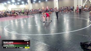 106 lbs Round 3 (10 Team) - Ethan Powell, Genoa Wrestling Club vs Blake Harris, Hawkstyle Elite