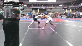 5A 157 lbs Quarterfinal - Tyce Crosswy, Arab vs Chris Goering, East Limestone