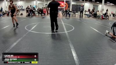 160 lbs Round 3 (4 Team) - John Snyder, SC Prep vs Lucas Sei, Mat Warriors Black