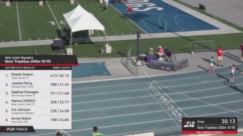 2026 AAU Junior Olympic Games - Youth Girls' 200m, Prelims 3 - Age 10