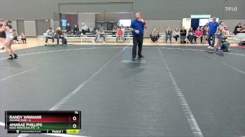 76 lbs Round 9 (10 Team) - Randy Winnans, Machine Shed vs Amarae Phillips, Noke Wrestling RTC