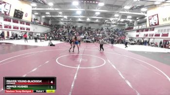 215 lbs Quarterfinal - Pepper Hughes, Pima vs Prayer Young-Blackgoat, Coconino