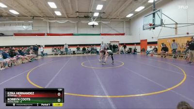 120 lbs Semis & 1st Wrestleback (8 Team) - Korbyn Coots, DouglasSD vs Ezra Hernandez, Riverton