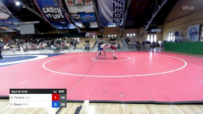 160 kg Rr Rnd 4 - Alyssa Favara, Lock Haven vs Ella Beam, Presbyterian College