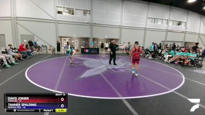 126 lbs Placement Matches (8 Team) - Davis Joiner, Missouri vs Tanner Spalding, Georgia Red