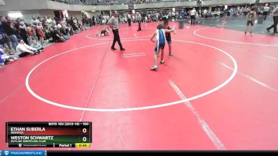 100 lbs Cons. Round 2 - Ethan Suberla, Nekoosa vs Weston Schwartz, Outlaw Wrestling Club