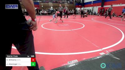 80 lbs Quarterfinal - Dallas Williams, Barnsdall Youth Wrestling vs Jax Sheninger, Collinsville Cardinal Youth Wrestling