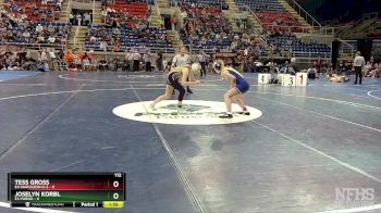 112 lbs Placement Matches - Tess Gross, E4-Napoleon G-S vs Joselyn Korbl, E3-Fargo