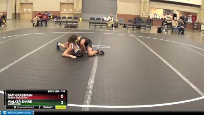 110 lbs Round 2 - Sam Grassman, Higher Calling WC vs Walker Share, Unattached