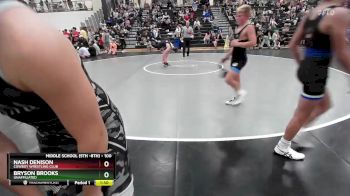 100 lbs Champ. Round 1 - Nash Denison, Cowboy Wrestling Club vs Bryson Brooks, Unaffiliated