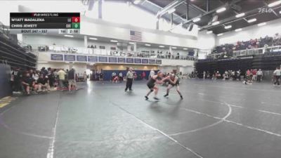 157 lbs Cons. Round 4 - Wyatt Madalena, Lassen College vs Chris Jewett, Cuesta College