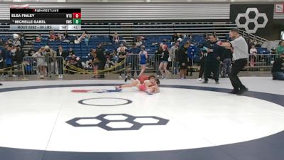 90 lbs Cons. Semis - Michelle Gabel, Demolition Wrestling Club vs Elsa Finley, Wichita Training Center