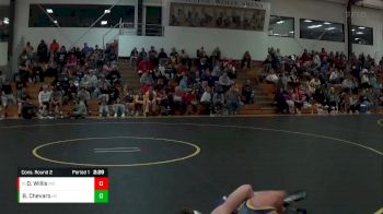 141 lbs Cons. Round 2 - Drew Willis, Marian University (IN) vs Bryan Chevaro, Ancilla College