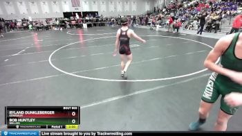 132 lbs Quarterfinal - Bob Huntley, Brillion vs Ryland Dunkleberger, Kewaskum