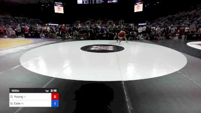 165 lbs Cons 64 #2 - Donell Young, CT vs Gavin Cole, PA