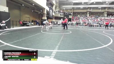 140 lbs Champ. Round 1 - Crosby Winter, Tiger vs Karsen Provence, South Central Punishers