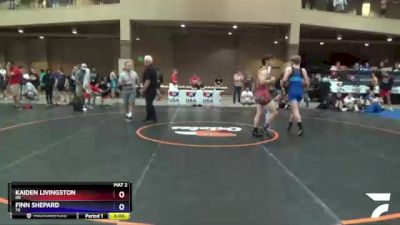 152 lbs Champ. Round 2 - Kaiden Livingston, OK vs Finn Shepard, TX