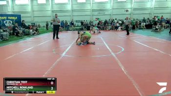 126 lbs Round 3 (8 Team) - Mitchell Rowland, Combat Athletics Red vs Christian Test, Tar River WC
