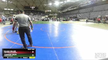 1A 120 lbs Semifinal - Elijah Miller, Life Christian Academy vs Connor Crum, Seton Catholic