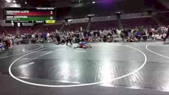 W-130 lbs Placement Matches (16 Team) - Adrianna Lloyd, Arizona vs Heidi Sheppard, New Mexico