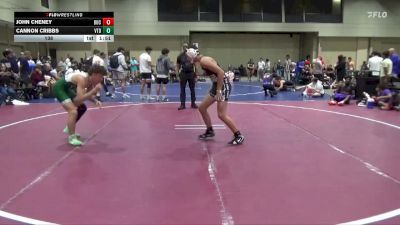 138 lbs Round 4 (6 Team) - Cannon Cribbs, Venice Takedown Club vs John Cheney, Tallahassee War Noles